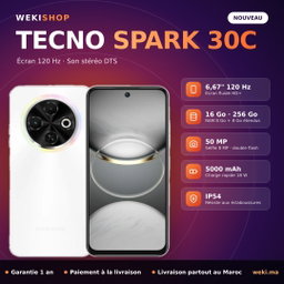 TECNO SPARK 30C – 256 Go / 16 Go RAM (8+8)