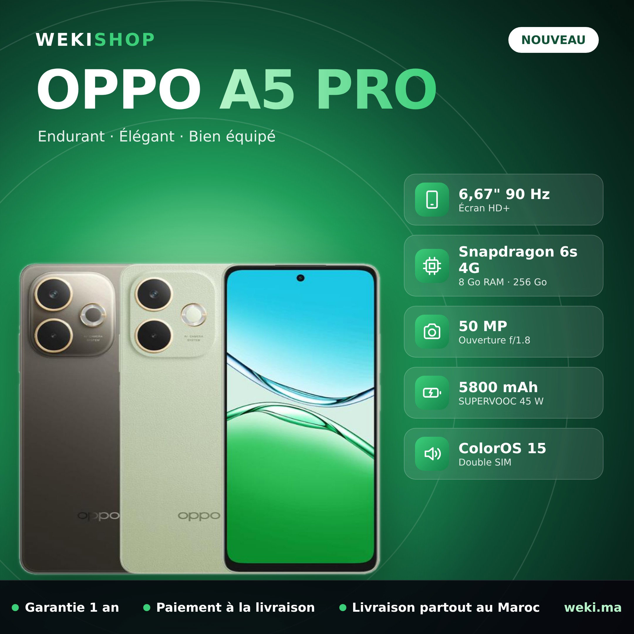 OPPO A5 Pro 8 Go / 256 Go