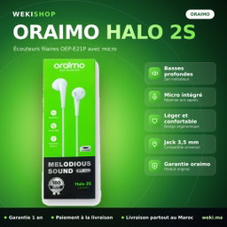 Écouteurs oraimo Halo 2S OEP-E21P avec Micro
