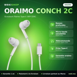 Écouteurs filaires oraimo CONCH 2C Type-C (OEP-320C)