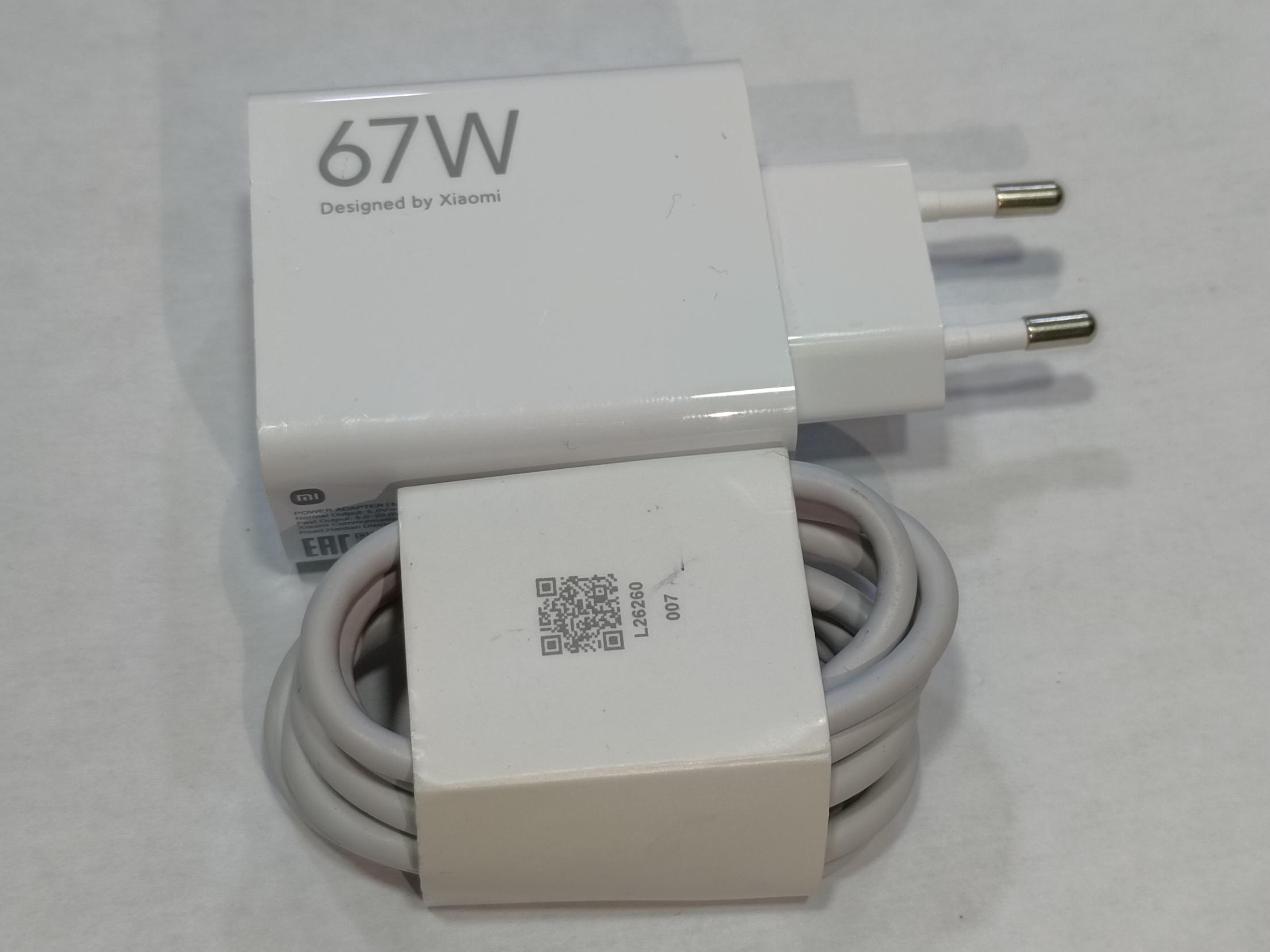 Chargeur Xiaomi 67W Turbo original + câble Type-C_2