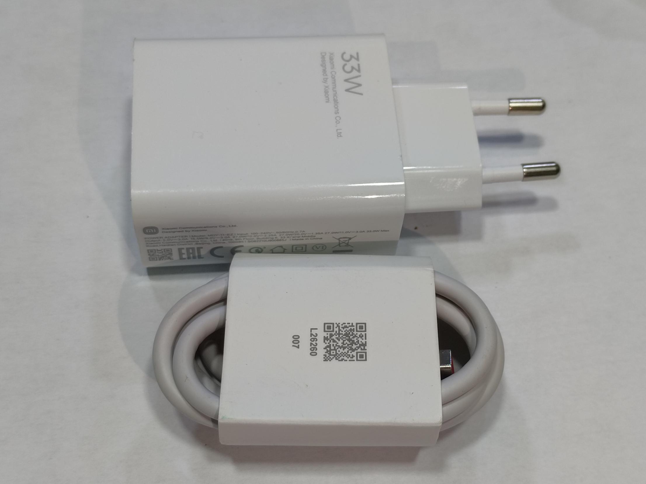 Chargeur Xiaomi 33W original + câble Type-C_2