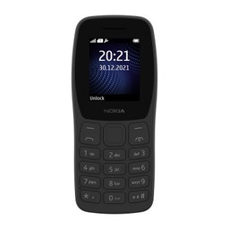 Nokia 105 Classic – Double SIM – Noir (Charcoal) – Original