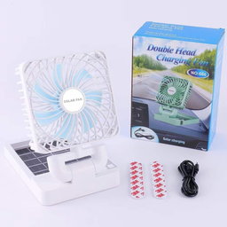 Single head rechargeable solar fan
