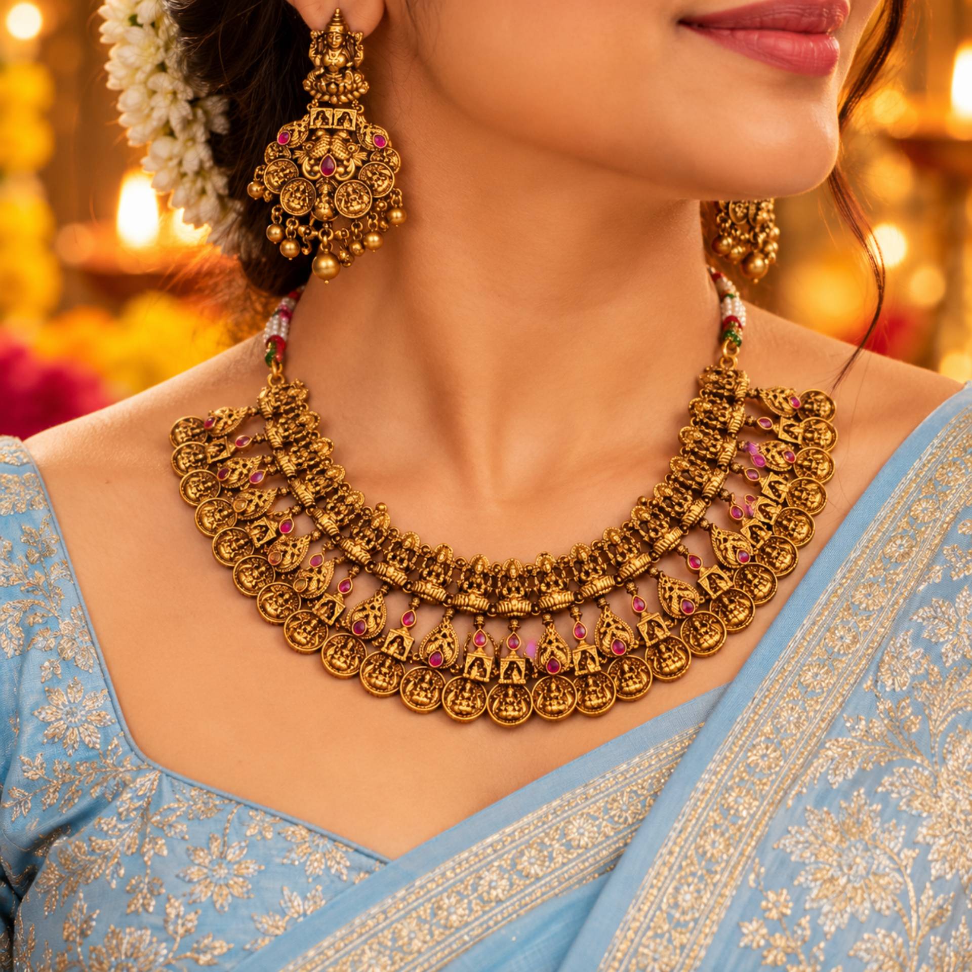 Traditional Temple Jewellery Set