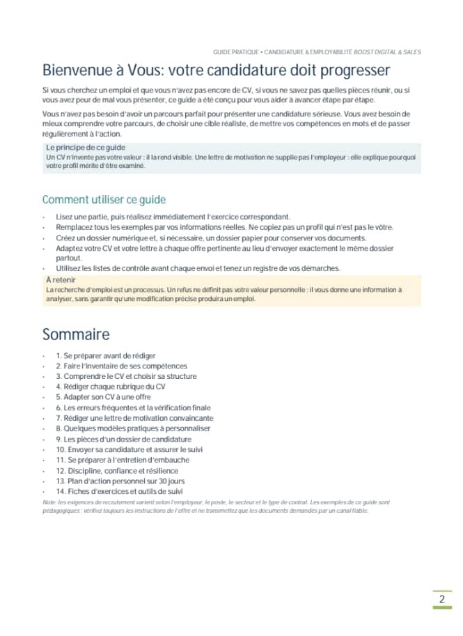  Cap sur l'emploi — Guide pratique du CV et de la lettre de motivation_1