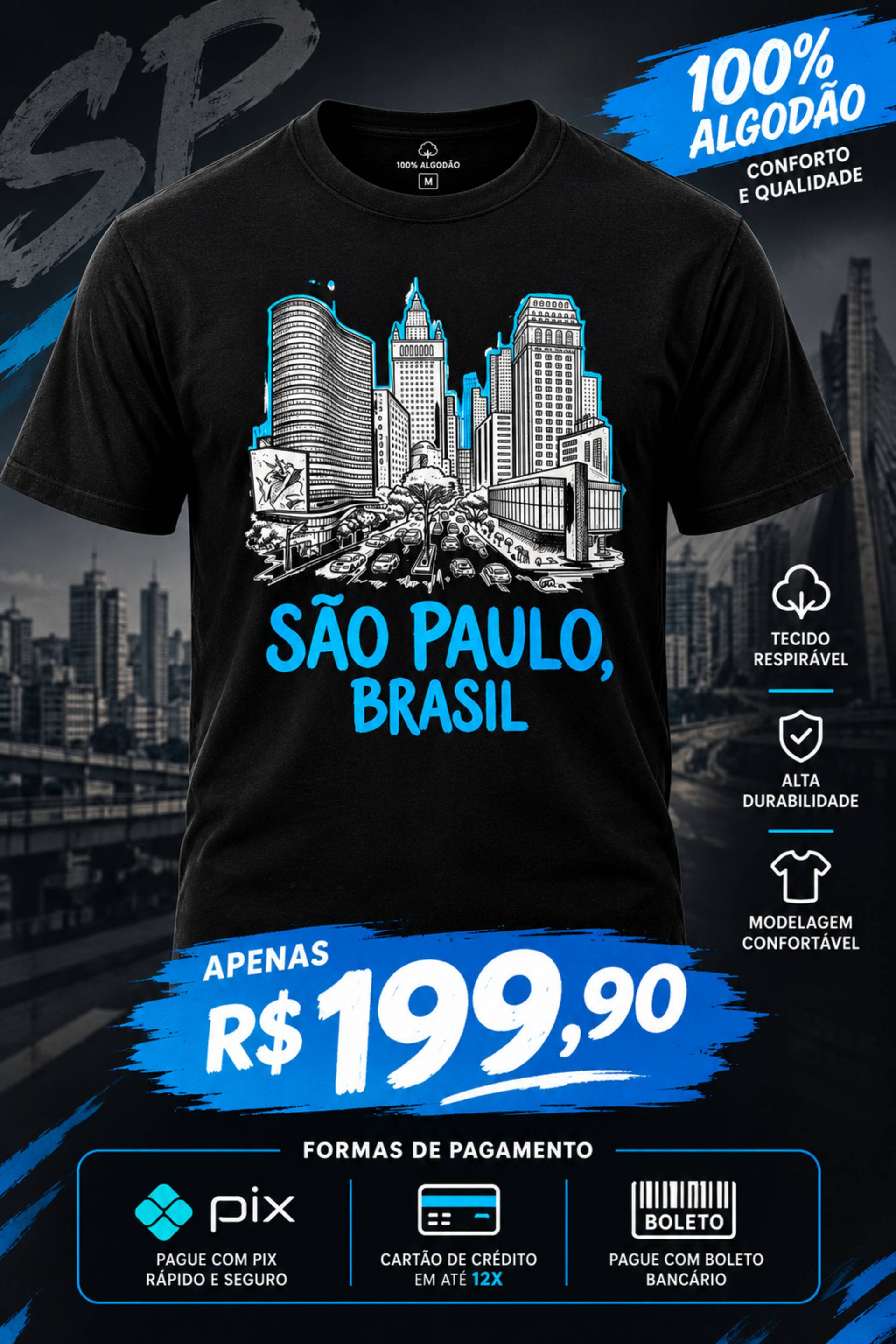 Camiseta masculina stillo