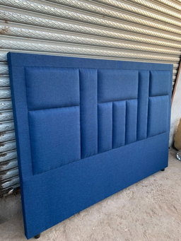 Navy Panel Block Headboard
