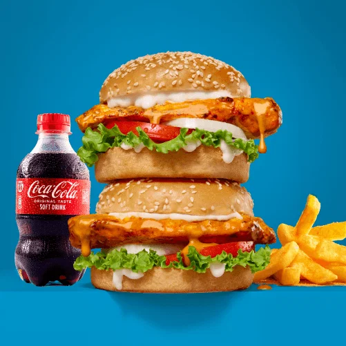 DOUBLE UP & CHIPS & BURGER