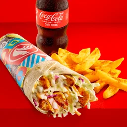 SLAW WRAP & CHIPS & 300ML BUDDY