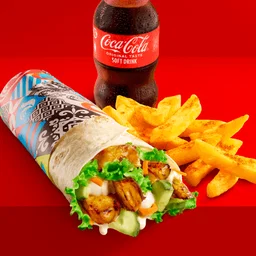 CHICKEN WRAP & CHIPS & 300ML BUDDY