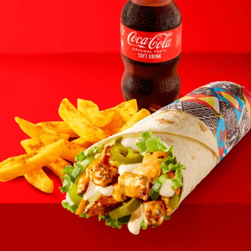 CHEESY JALAPENO WRAP & CHIPS & 300ML BUDDY