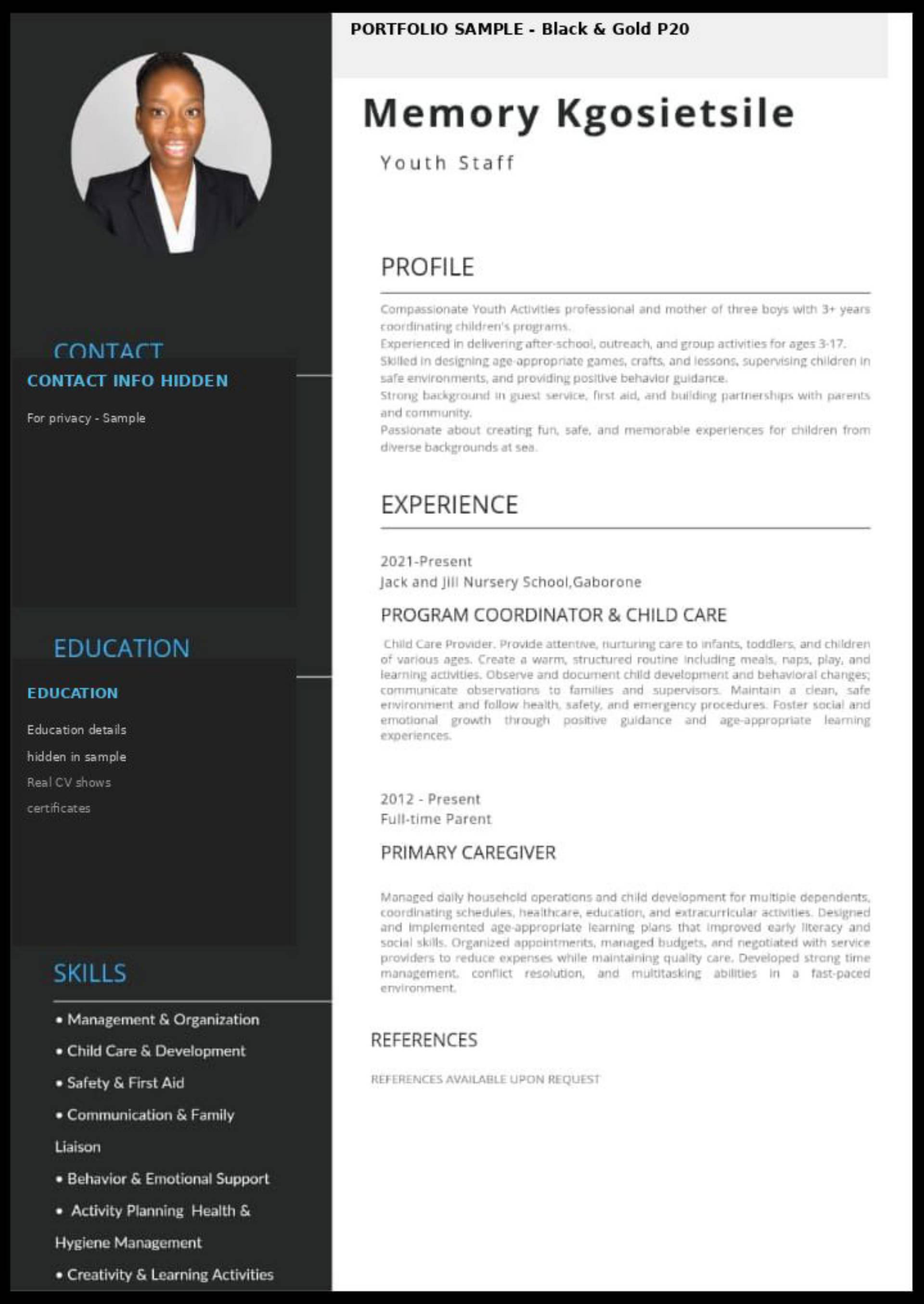 Professional CV
