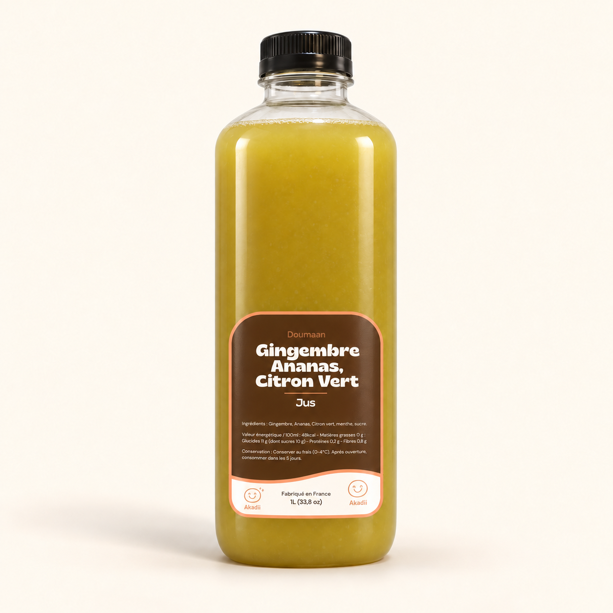 Jus I Gingembre Ananas Citron vert I 1L