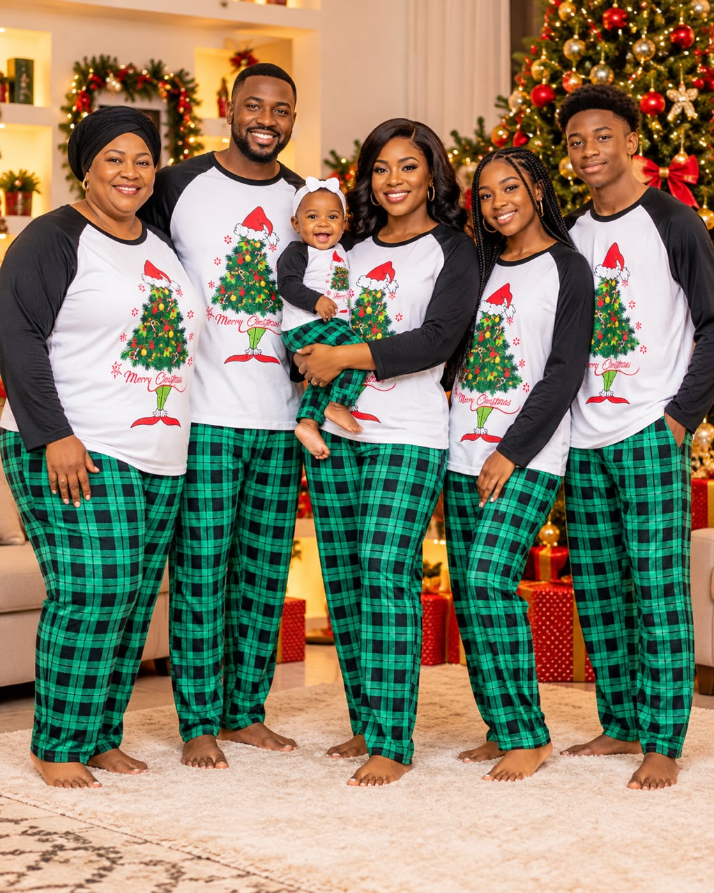 Ensemble Noël vert eby