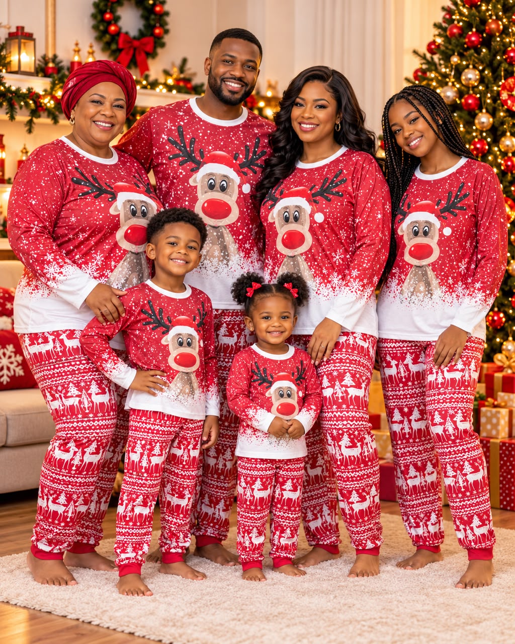 Ensemble Noël red Bambi