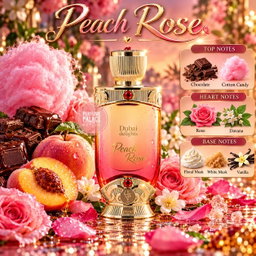 PEACH ROSE PERFUME OIL 20ML
