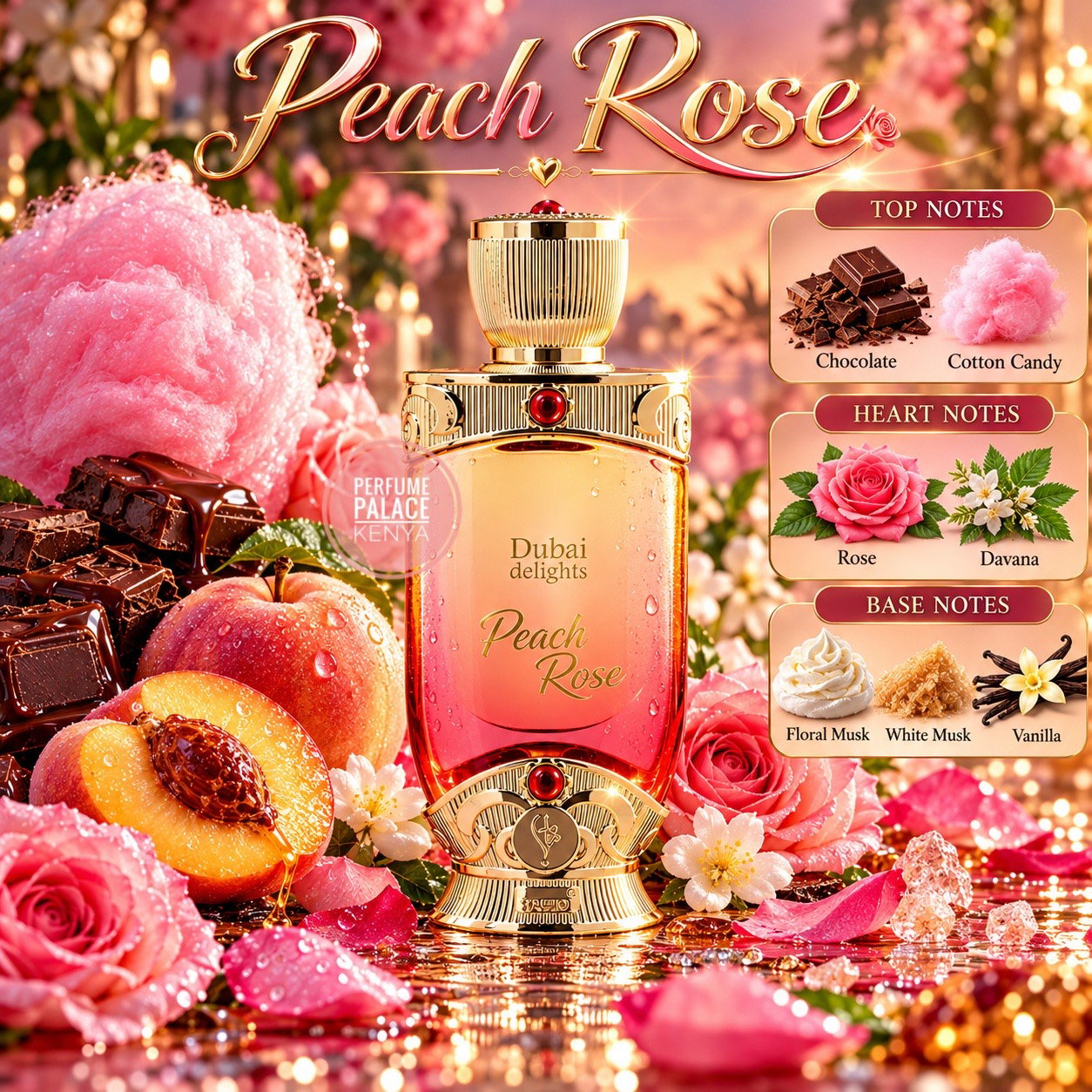 PEACH ROSE PERFUME OIL 20ML