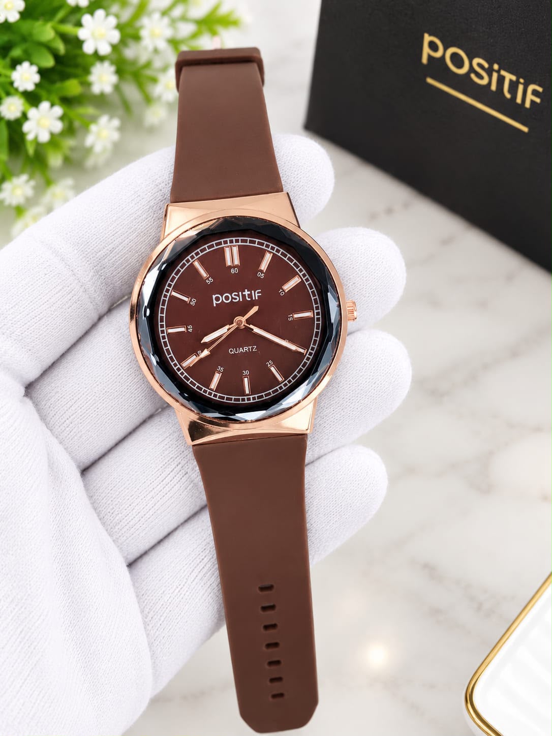 Positif Brown Elegant Watch