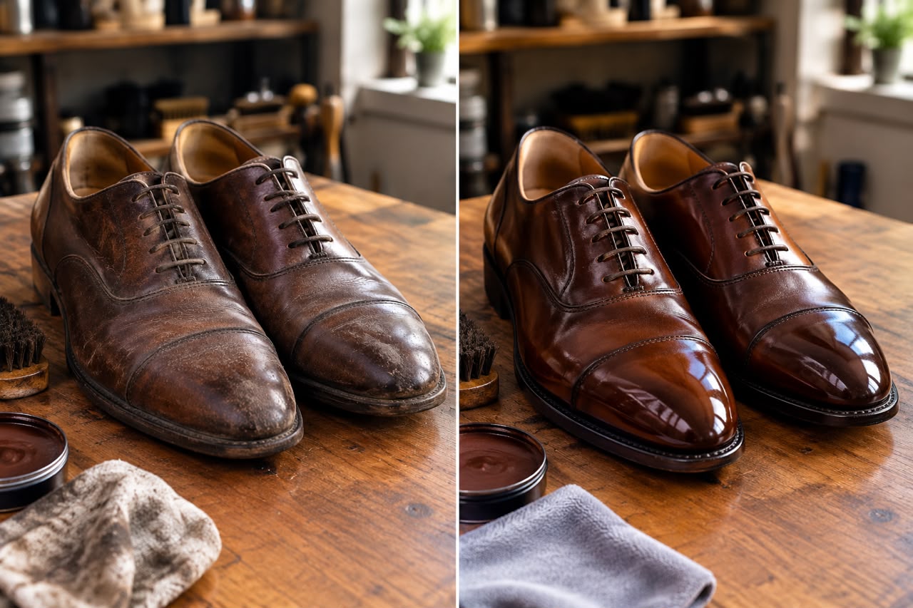 Polishing and Restoration - Leather Shoes Only