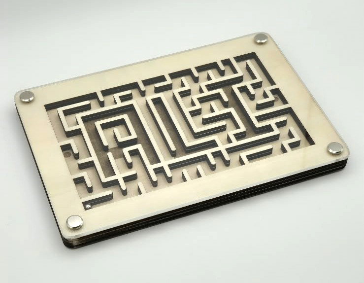 Marble Maze with Custom Name