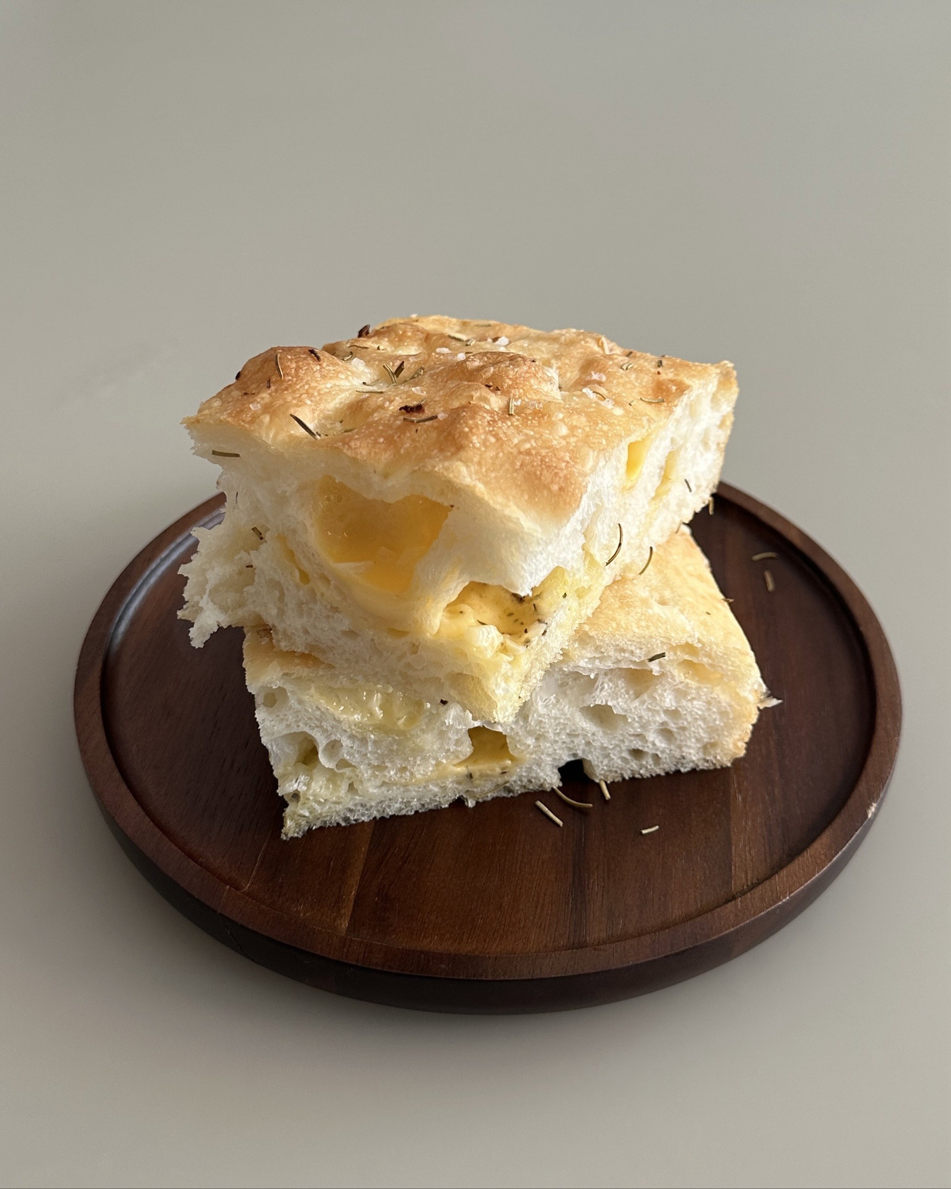 salt and herb focaccia