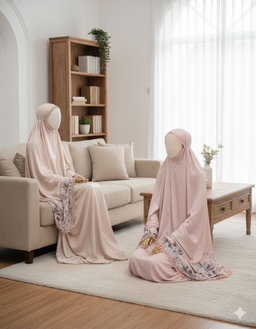 In'am Gallery | Mukena Silk Blossom | Bu Maisara