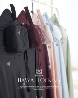 In'am Gallery | Mukena Hawa Flocking | By Maisara