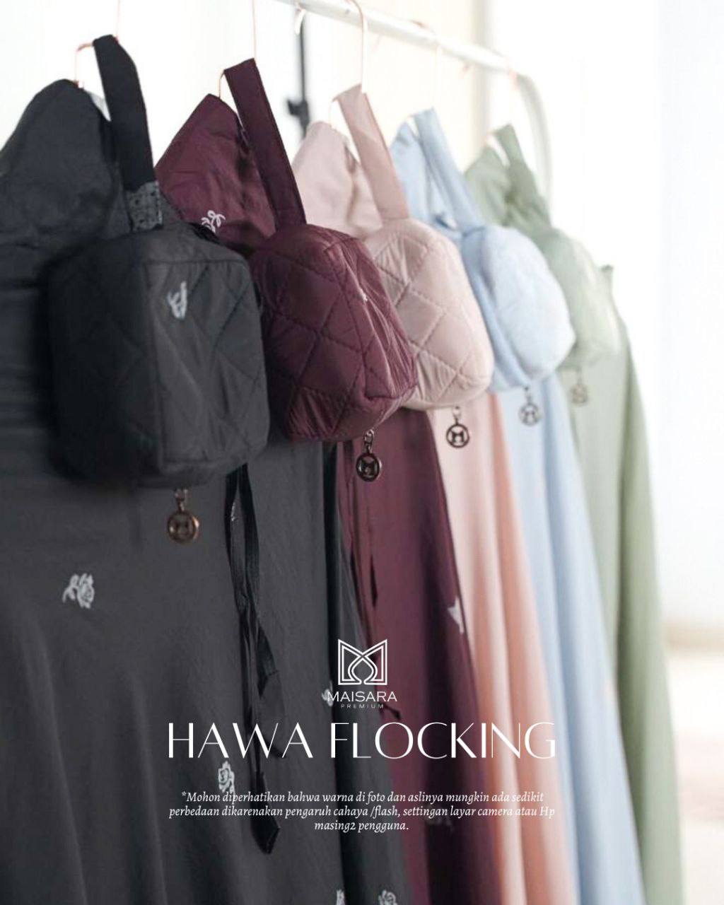 In'am Gallery | Mukena Hawa Flocking | By Maisara
