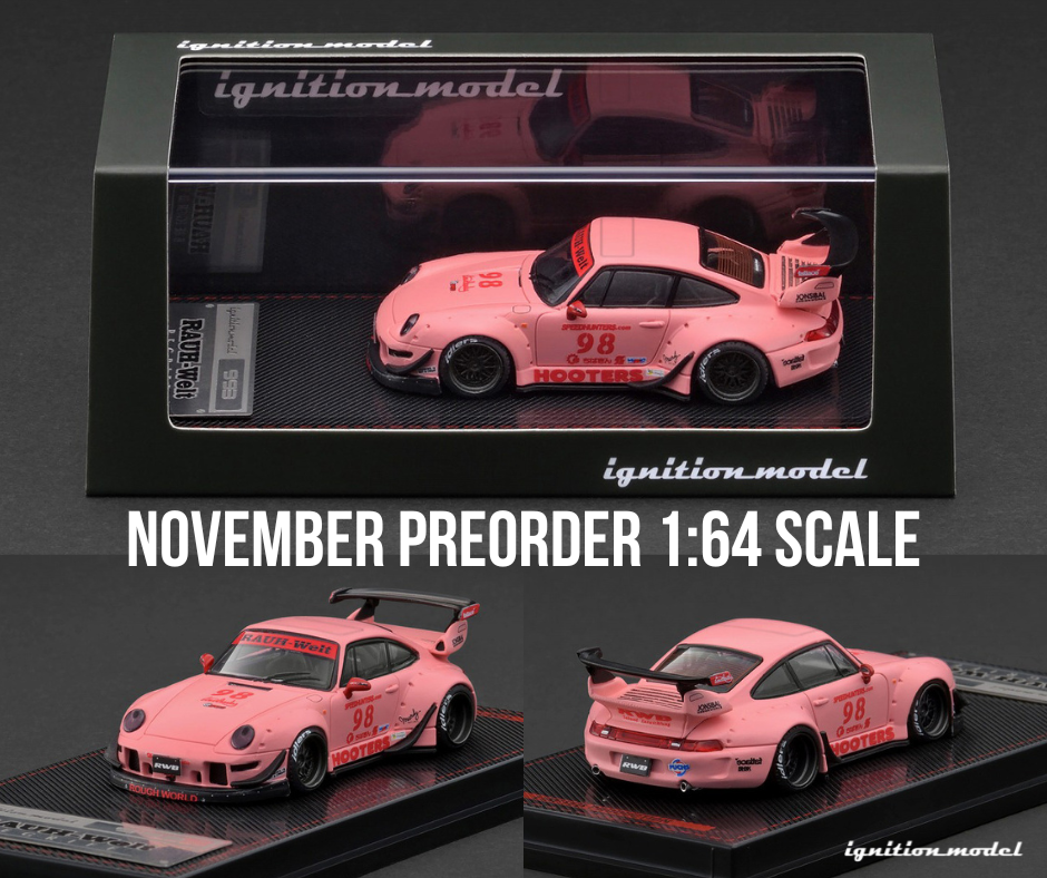 IGNITION MODEL 1/64 PORSCHE RWB 993 - MATTE PINK