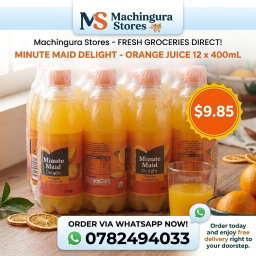 Minute Maid Delight Orange Juice 12 x 400mL
