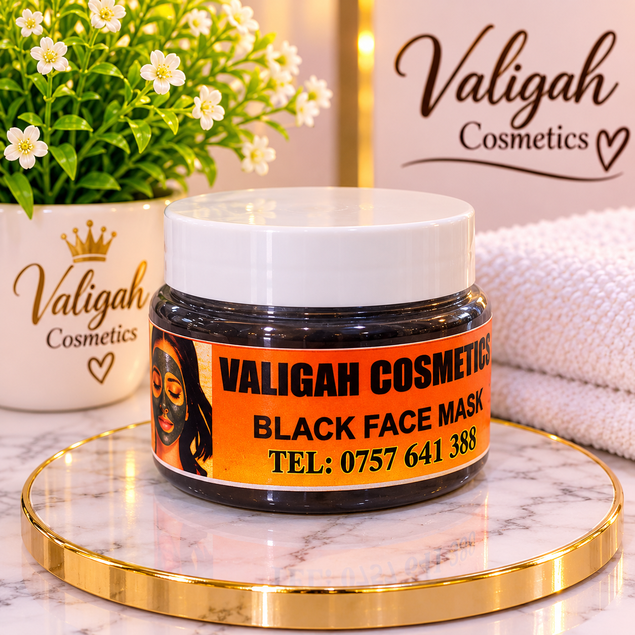 Black face mask