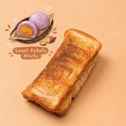 Sweet Potato Mochi Toast Pocket