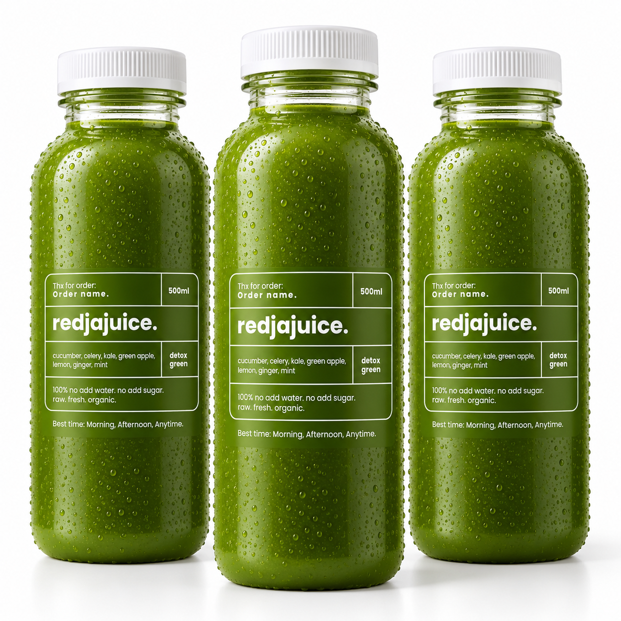 Bundling Pack Detox Green. 500ml. 3pcs