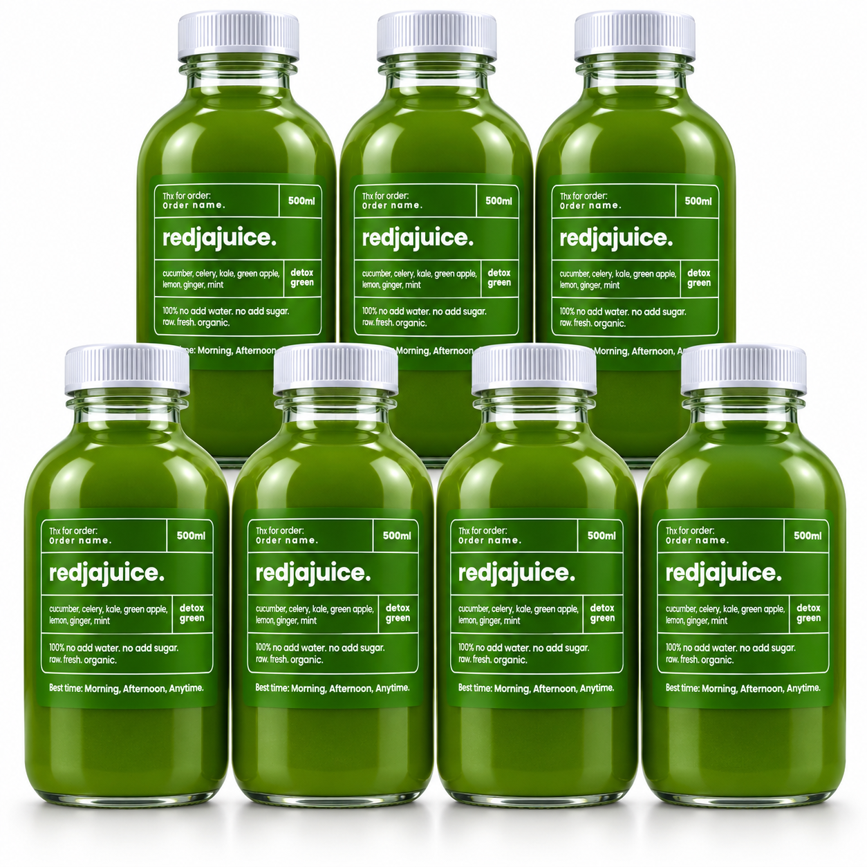 Bundling Pack Detox Green. 500ml. 7pcs