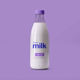 Organic Milk Low Fat. 0.5 L. Taste Grape (still mockup, percobaan)
