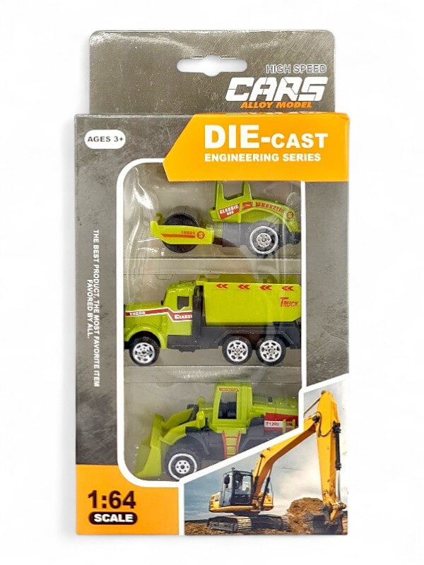 DIE CAST ENGINEERING SERIES | RATIO 1:64 LENGTH RANGE ±65-70mm | GREEN