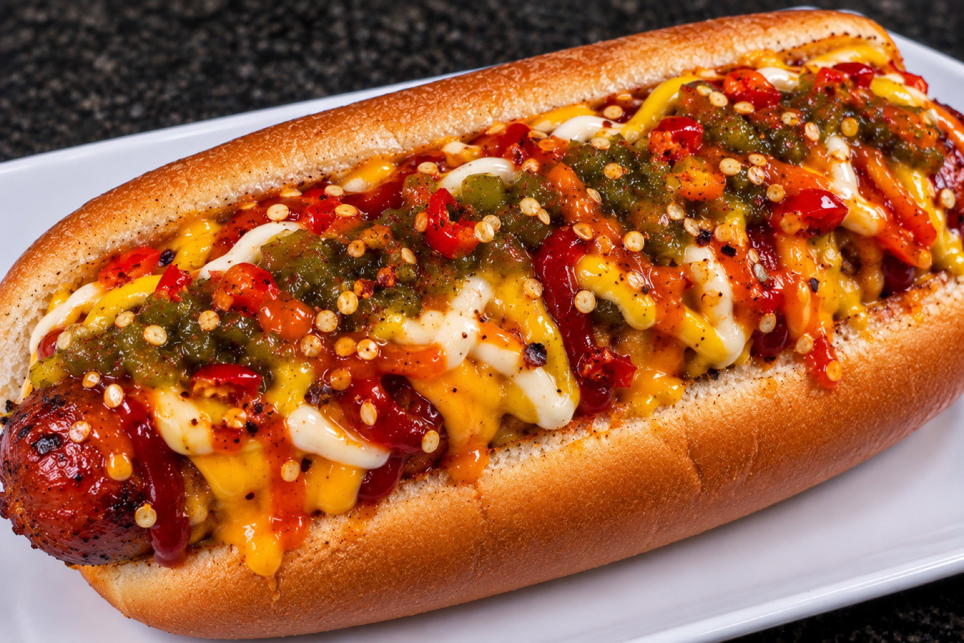 Hot dog (spicy)