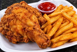 Chicken & chips (1pc)