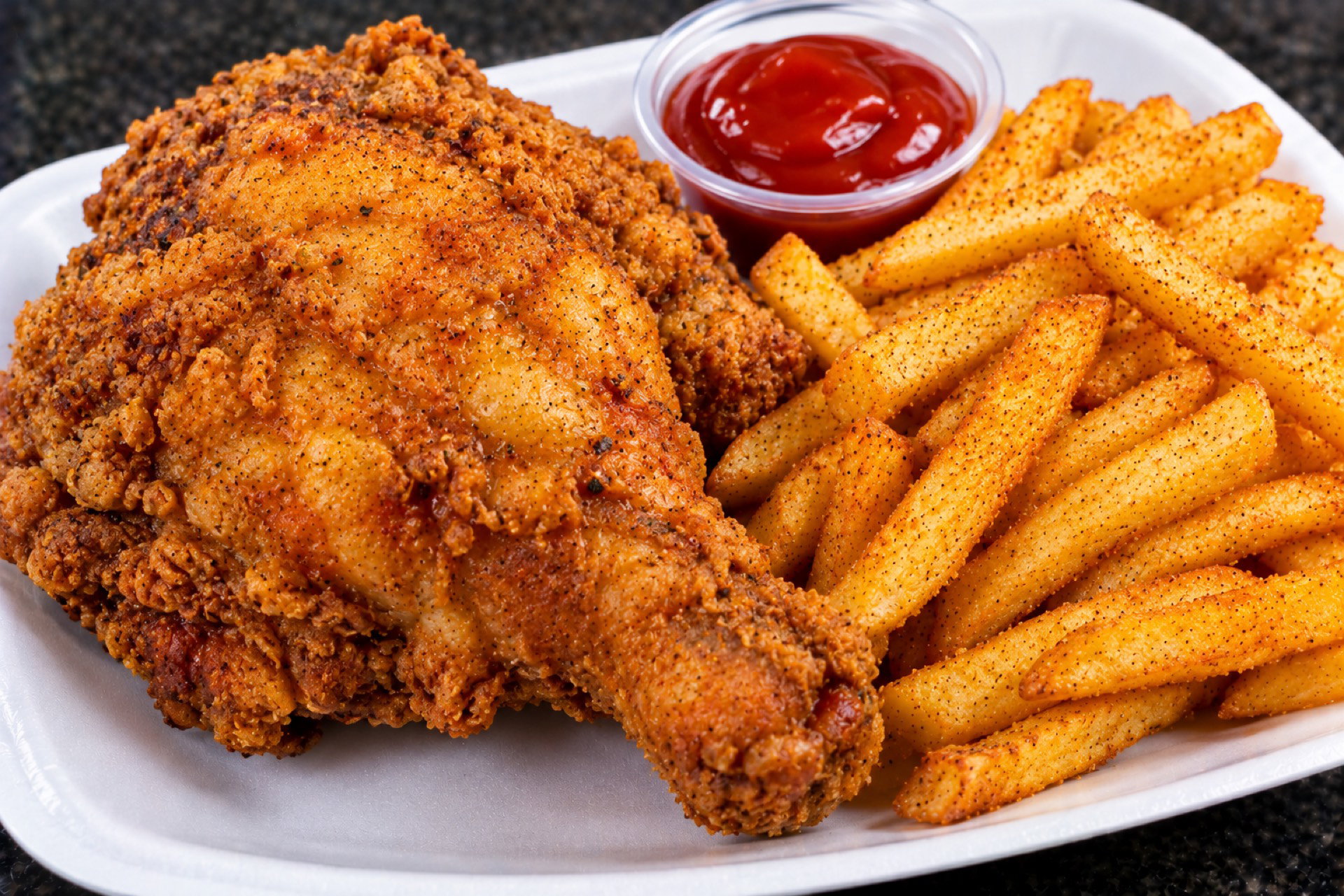 Chicken & chips (1pc)