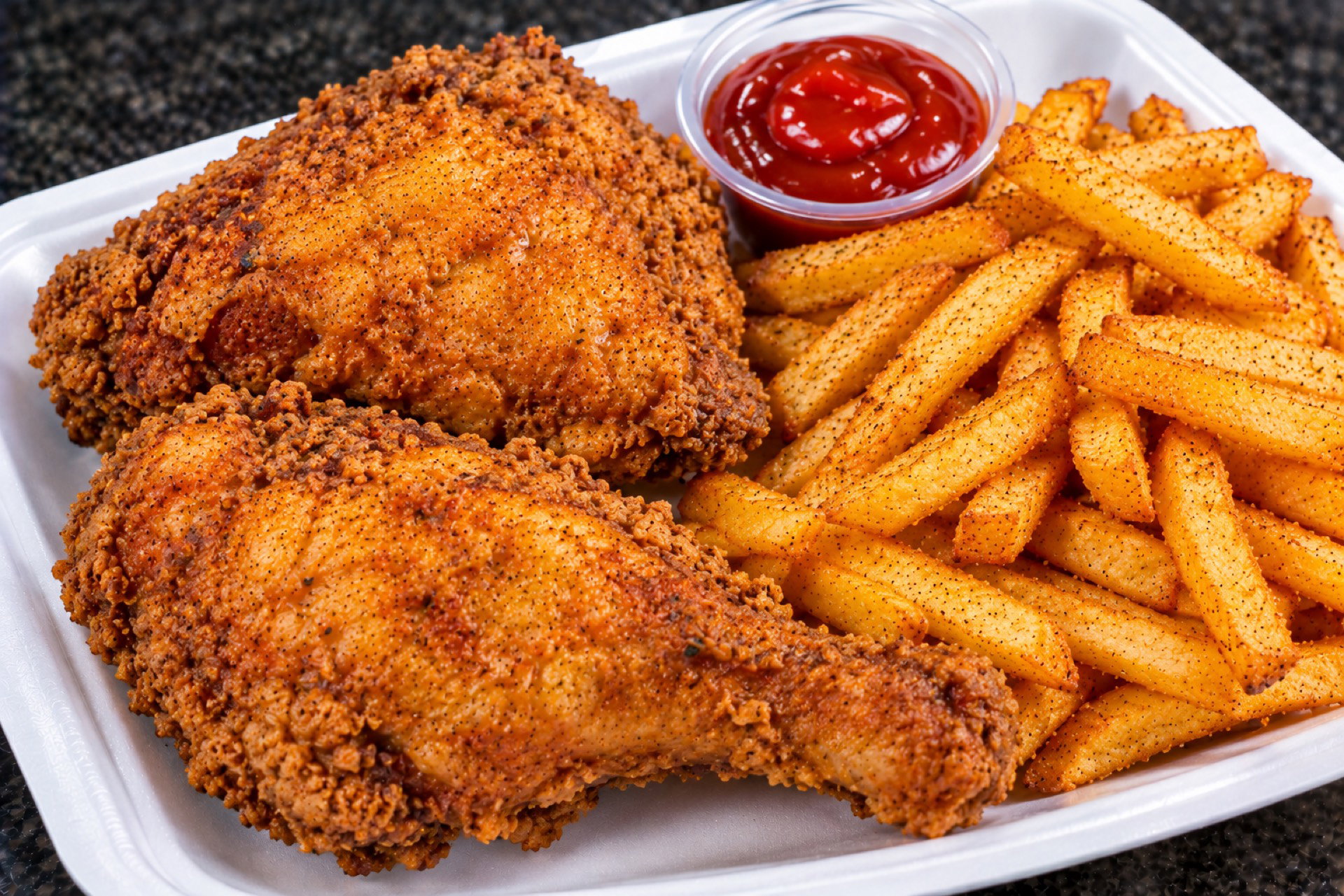 Chicken & chips (2pcs)