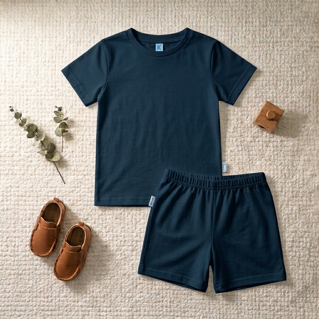 SETELAN PENDEK POLOS ROYAL BLUE