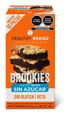 Healthy Brand � Brookies sin az�car (10 x 40 g)