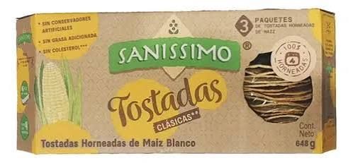 San�ssimo � Tostadas de ma�z horneadas (3 un)