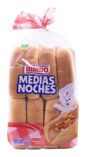Bimbo � Pan para hot dog medias noches (680 g)
