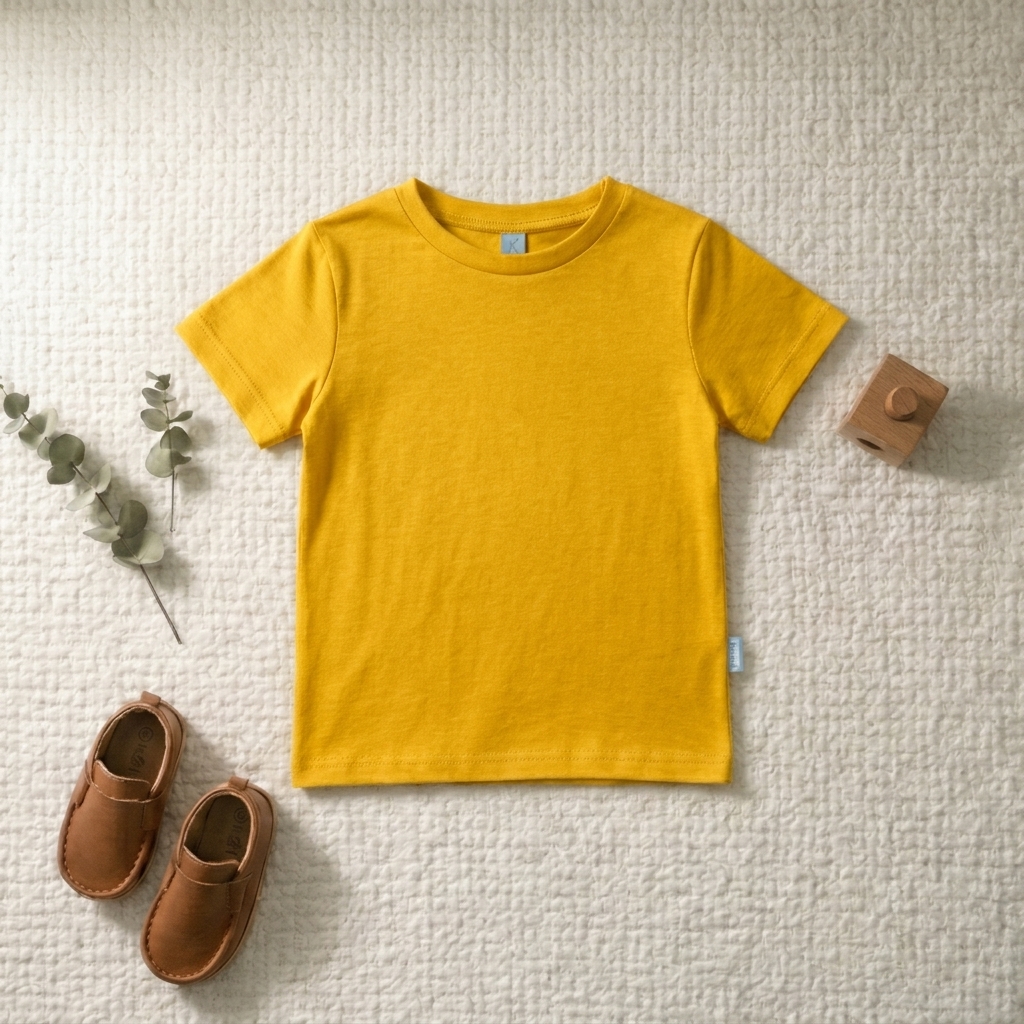 KAOS ATASAN PENDEK YELLOW GOLD