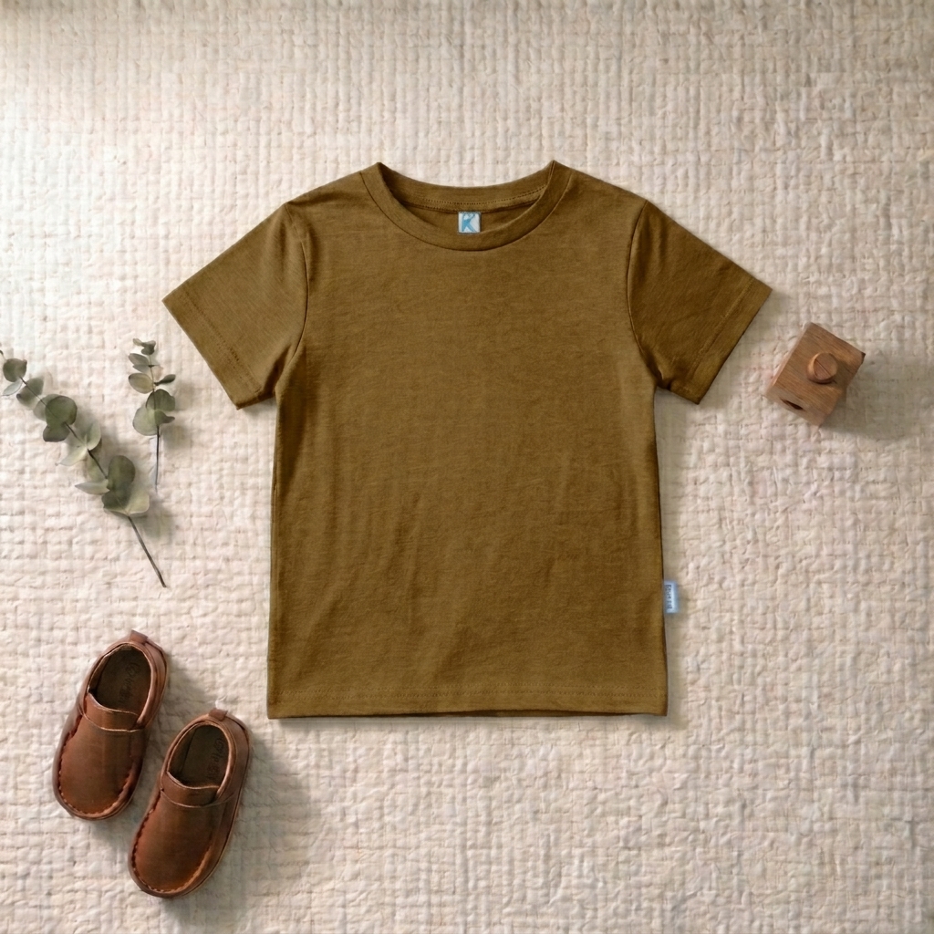 KAOS ATASAN PENDEK POLOS MOCCA