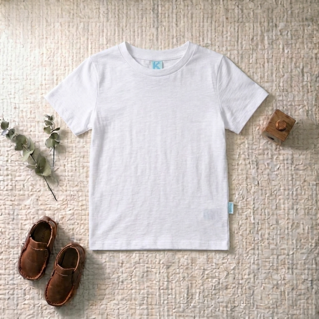 KAOS ATASAN PENDEK POLOS WHITE