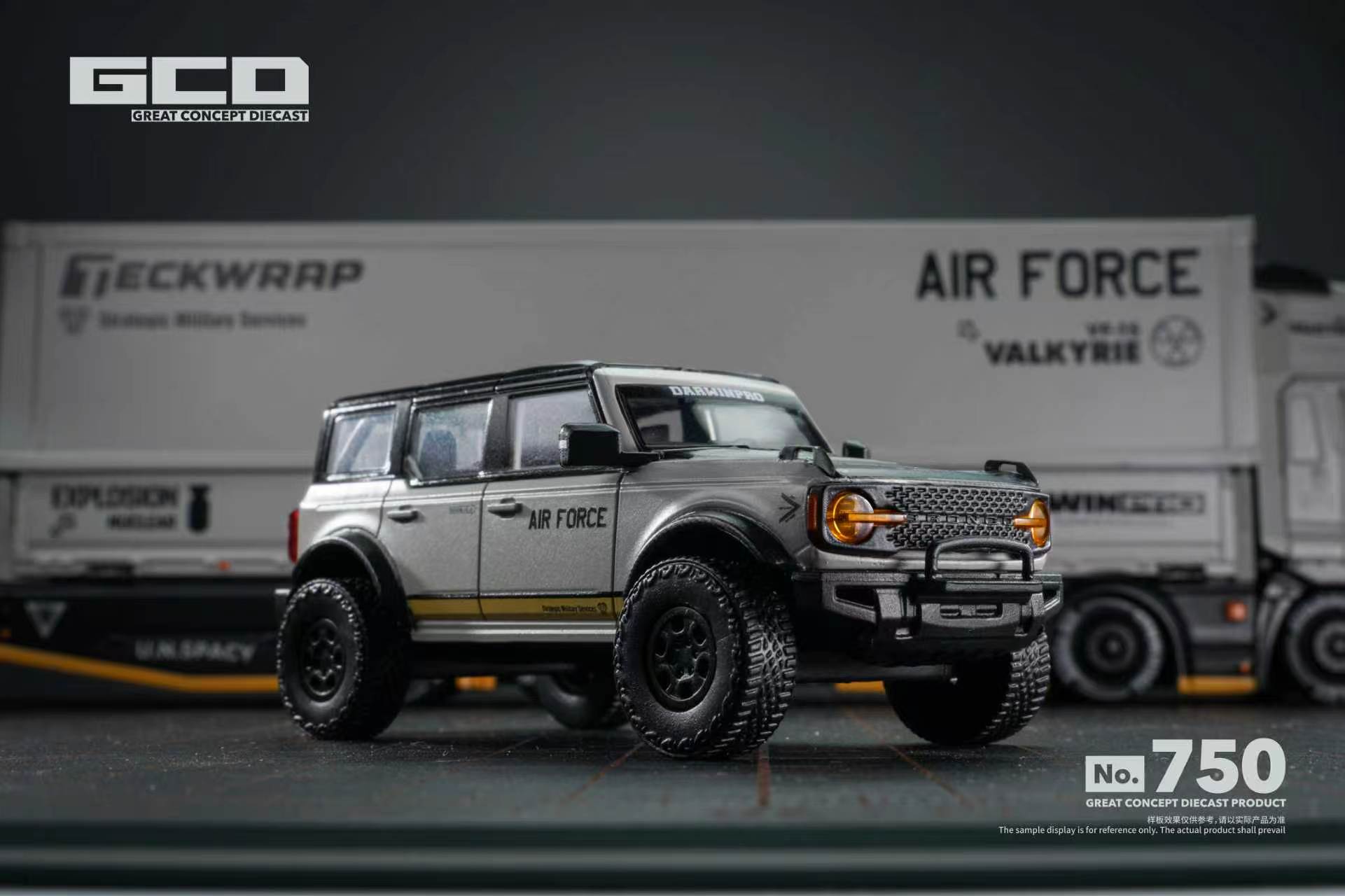 GCD MODEL 1/64 BRONCO DARWIN PRO AIR FORCE - GREY
