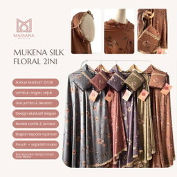In'am Galery | Mukena Silk Floral 2In1 | By Maisara